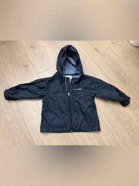Columbia Kids' Black Hooded Windbreaker Jacket 2T